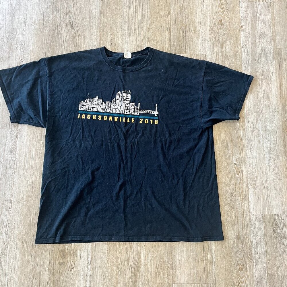 Unisex Fruit of the Loom Black Jacksonville Tshirt - 3XL